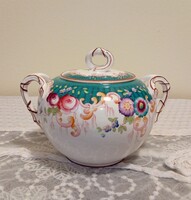 Sarreguemines Minton Large Sugar Bowl with Rare Decoration!