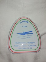 Hajómodell világkupa emlékplakett   O