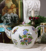 Herendi VBO Viktória mintás 2 literes, legnagyobb méretű kanna, vitrin állapotban