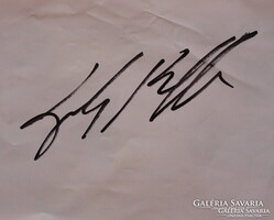 Gigi Buffon olasz  világbajnok sajátkezű aláírása papírlapon     labda futball