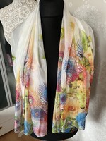 Csodás, virágos extra nagy méretű selyem kendő- 100% silk