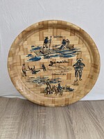 Jamaicai bambusz tálca 6db alátéttel