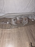 Detailed Glass Ship Model in a Glass, 5.5cm x 17cm