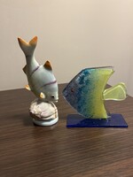 Porcelán üveg hal