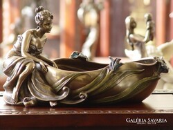 Szecessziós jellegű Nőalakos tál (018)