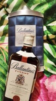 ÜRES ballantines whiskyS üveg fém  díszdobozban