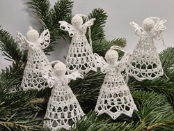 5 Pieces crocheted angel - at a discount price - handmade Christmas decoration approx. 9 Cm