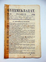 1862 május 15  /  Gyermekbarát  /  Ssz.: 518
