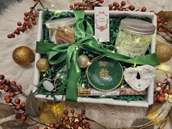 Téli Smaragd Box-Téli ajándékcsomag- Ajándék