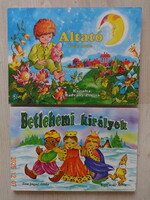 Két szép leporelló mesekönyv együtt József Attila versei alapján: ALTATÓ + BETLEHEMI KIRÁLYOK