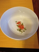 Mikulás virág mintás Zsolnay pörköltes vagy leveses tál
