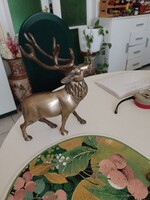 Antik bronz szarvasszobor   eladó.