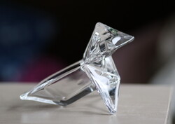 Art de Vannes Crystal üveg kristály modern állatfigura, art deco cukorkatartó