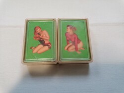 Retro pin up francia kártya 2 pakli