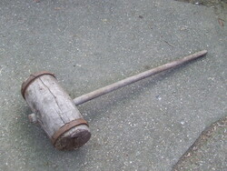 Antik fa szerszám eszköz furkó