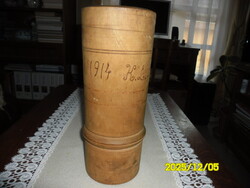 Antik faragott, vastagfalu  mozsár 1914-es K.L.M. jelzéssel