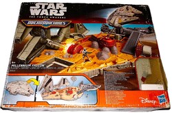 MINŐSÉGI HASBRO -MICRO MACHINES MILLENIUM FALCON -Star Wars: Az ébredő Erő JÁTÉKSZETT DOBOZOZÁVAL!