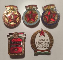 Rákosi-kori jelvények egyben