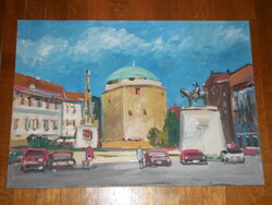 EXTRA SZÉP FESTMÉNY .Jelzés NÉLKŰL . B J-nek tulajdonitva . 50 cm X 35 cm