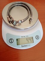 Ezüst nyakék akvamarin drágakövekkel