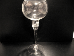 Lombik forma fújt gyertyatartó, váza, mécsestartó