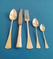 Ezüst 1 személyes felnőtt evőeszköz készlet 5 darabos angol fazon