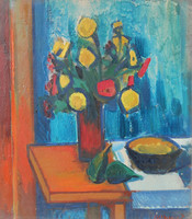 Csizmadia Zoltán: Csendélet virágokkal