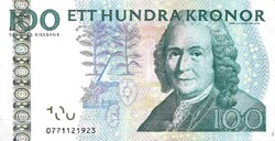 100 kronor korona 2006 Svédország 2.