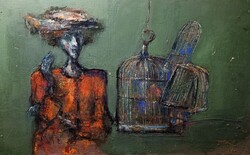 Tóth Ernő (1949 - ): Madárral