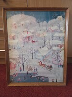 Pekáry színes nyomat 52x42cm