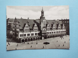 Képeslap (47) - Németország (NDK) - Lipcse - Régi Városháza 1960-as évek