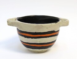 Gorka Lívia kerámia füles kaspó!! virágtartó