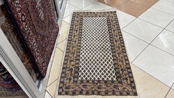 4217 AKCIÓ Hindu Mir kézi gyapjú perzsa szőnyeg 70X140CM