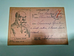 Ferenc József  császár portréjával tábori posta levelezőlap ritkaság    1085.