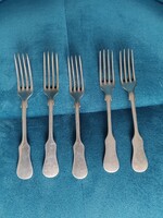 Ezüstözött Süteményes Villák