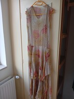 Vintage pörgős muszlin ruha 1900 körül