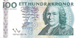 100 kronor korona 2001 Svédország 2.