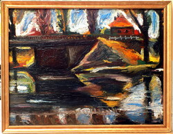 Felsőbányai táj híddal: Garanciával