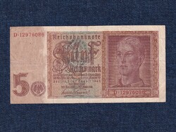 Németország Harmadik Birodalom (1933-1945) 5 birodalmi márka bankjegy 1942
