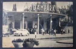 Budapest Vidámpark főbejárat képeslap