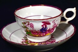 Antik teás csésze és csészealj