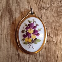 Régi Herendi porcelán medál