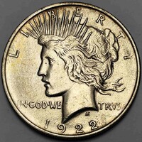 Peace ezüst Dollár 1922