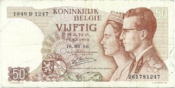 50 frank francs 1966 Belgium