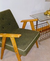 Retró fotel új kárpittal