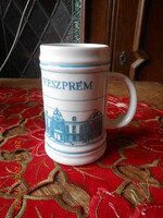 Hollóházi korsó, Veszprém város képével