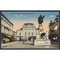 Magyarország,Szeged - Klauzál tér és Kossuth szobor 1915