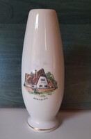 Aquincum porcelán emlék váza (Aggtelek)