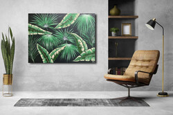 JMModernAbstract JUNGLE TOUR 100X70X4 cm-es festmény feszített vásznon