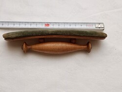 Kalapsimító szösztelenítő boholytalanító ruha kefe régi fa - bársony 17cm